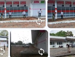Wujudkan Lingkungan Bersih, Lurah Way Urang Sapu Bersih Sampah Daun Didepan Ruko KMP