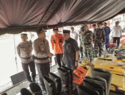 Hadapi Musim Ekstrem, Kapolres Blitar Pimpin Apel Kesiapsiagaan Tanggap Darurat Bencana