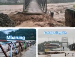 Akibat Curah Hujan Yang Tinggi, 4 Jembatan Putus Dan 9 Kecamatan Terendam Banjir 