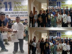 11 Tahun Berkarya, Media Jurnal Polisi Gelar Santunan untuk Anak Yatim