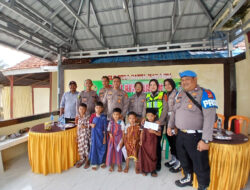 Anak Kembar Aldo–Aldi Antusias Ikuti Sunat Massal, Diantar Mobil Patroli dari Sidomulyo ke Polsek Penengahan