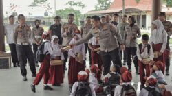 Kapolres Blitar Beserta PJU Sambut Kunjungan Edukatif SD Negeri Pojok 01 Blitar