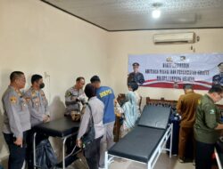 Polres Lamsel Kembali Gelar Sunat Massal, 60 Anak Ikuti Bakti Kesehatan di Polsek Natar
