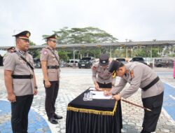 Mutasi Pejabat Polres Lamsel, Kasat Reskrim, Lantas dan Kapolsek Katibung Berganti