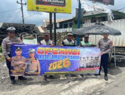 Edukasi Tertib Lalu Lintas, Operasi Keselamatan Candi 2026 Sasar Pasar Kertek Wonosobo