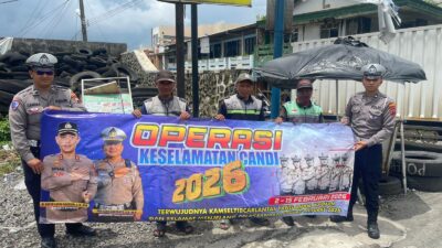 Edukasi Tertib Lalu Lintas, Operasi Keselamatan Candi 2026 Sasar Pasar Kertek Wonosobo