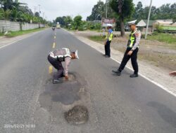 Satlantas Polres Lamsel Survei Jalur Lintas dan Buffer Zone Jelang Operasi Ketupat 2026