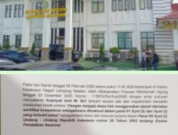 Terkait Ijazah Palsu : Kejari Lamsel Pada Akhirnya Supriyati Di Jebloskan Ke Lapas Kelas IIA Kalianda