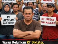 Masyarakat Resah, Camat Dan Lurah Diminta Mengganti Ketua RT Diduga Arogan Mengintimidasi Warganya