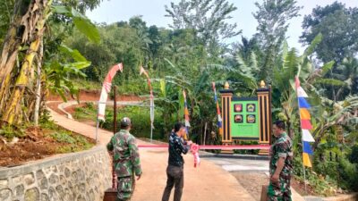 TMMD Sengkuyung di Sawangan Wetan Rampung, Permudah Akses Pertanian Warga