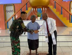 Satgas Pamtas RI- PNG Mobile Gobang VII Yonif 9 Marinir,Angkatan Laut Laksanakan PAM dan Ibadah Hari Raya Paskah Bersama di beberapa Gereja wilayah kabupaten Maybrat