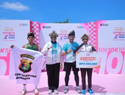 Pelari Polda Lampung Torehkan Prestasi pada Ajang Kemala Run di Bali