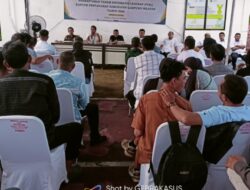 Kementerian ATR/BPN Kantor Pertanahan Kabupaten Lamsel Lakukan Sosialisasi PTSL Bersama APH