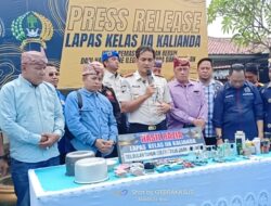 Gelar Razia Besar-besaran, Lapas kelas IIA Kalianda Bersama Tim Gabungan Dan Tes Urine Para Anggota 
