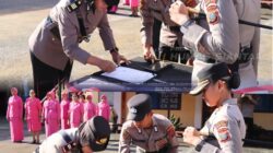Kapolres Pematangsiantar AKBP. SAH UDUR  T.M SITINJAK,S.H,S.IK,M.H Pimpin Upacara Sertijab Kapolsek Sianțar Utara