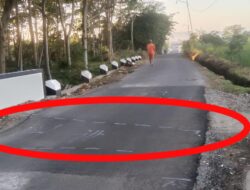 Jembatan Baru Penghubung Kawungcarang-Tambaksogra Amblas, Keselamatan Pengguna Jalan Terancam