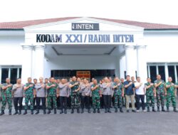 Perkuat Sinergi TNI-Polri Jaga Kondusivitas Daerah, Kapolda Lampung Sambangi Pangdam XXI/Radin Inten