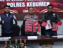 Operasi Pekat Candi II 2026, Polres Kebumen Ungkap 7 Kasus Narkoba dan Sita 500 Botol Miras Ilegal