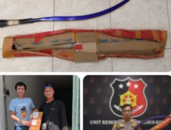 Polisi Gagalkan Pengiriman Klewang 1,3 Meter, Terungkap Dibeli Lewat Marketplace untuk Koleksi
