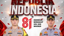 DIRGAHAYU KE-81 RI, KAPOLRES LAMPUNG SELATAN BESERTA JAJARAN SAMPAIKAN UCAPAN KEMERDEKAAN