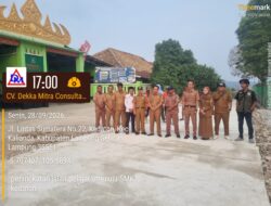 TIM DINAS PUPR LAMSEL TURUN KELOKASI PROYEK JALAN DENGAN KUALITAS TERBAIK