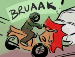 LIBATKAN DUA ANGGOTA POLRI, KECELAKAAN DI BANDAR LAMPUNG DITINDAK PROPAM