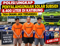 Polisi Ungkap Penyalahgunaan Solar Subsidi 8.400 Liter di Katibung, Tiga Orang Jadi Tersangka